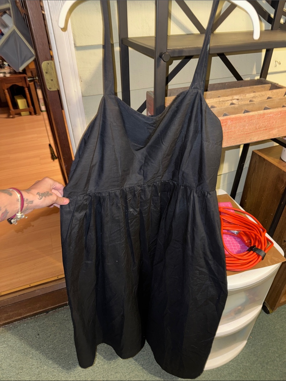 a new day Black Spaghetti Strap Sundress